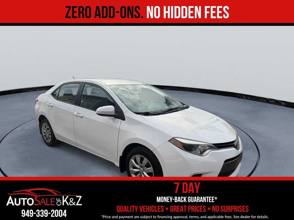 Used 2015 Toyota Corolla LE w/ Body Protection Package #3 FWD image 1