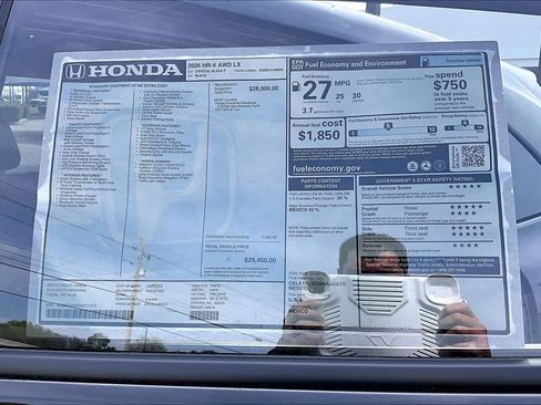 New 2026 Honda HR-V LX image 21