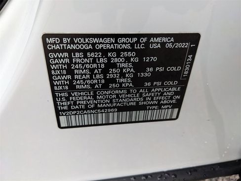 Certified 2022 Volkswagen Atlas SE image 41