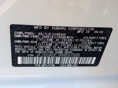 Used 2024 Subaru Crosstrek 2.0i Premium image 23