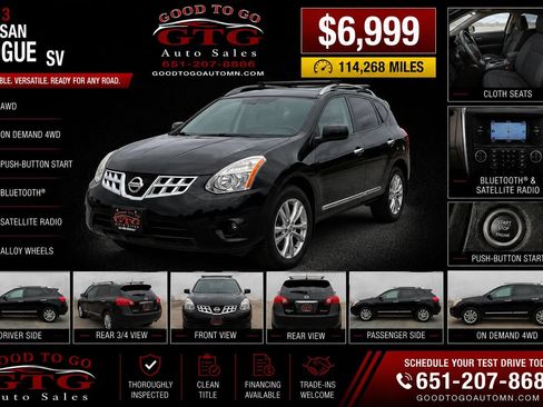 Used 2013 Nissan Rogue SV AWD/4WD image 1