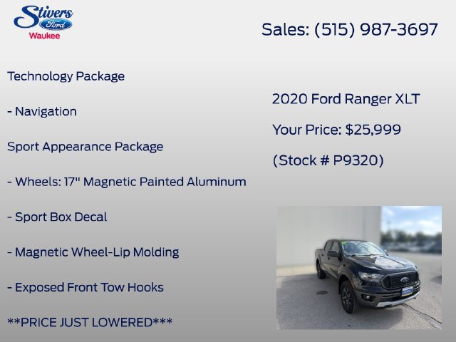 Used 2020 Ford Ranger XLT w/ Technology Package AWD/4WD image 16