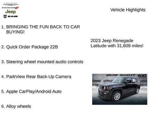 Used 2023 Jeep Renegade Latitude image 3