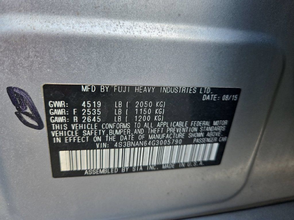 Used 2016 Subaru Legacy 2.5i Limited AWD/4WD image 24
