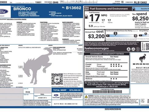 Used 2024 Ford Bronco Badlands AWD/4WD image 19