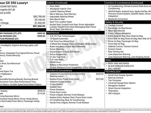 New 2026 Lexus GX 550 w/ Accessory Package (2T) AWD/4WD image 4