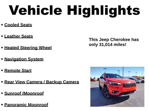 Used 2021 Jeep Cherokee Latitude Lux 80th Anniv w/ Quick Order Package 26U 80TH image 33