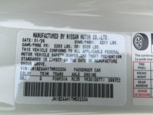 New 2026 Nissan Z Sport w/ Floor Mat Package RWD image 27