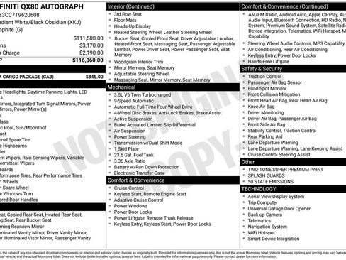 Certified 2026 INFINITI QX80 Autograph w/ Premium Cargo Package image 34