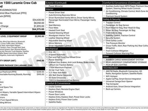 Used 2022 RAM 1500 Laramie AWD/4WD image 3