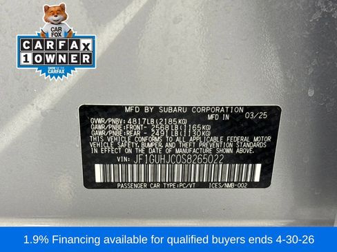 Certified 2025 Subaru Impreza RS AWD/4WD image 28