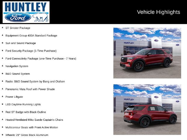 New 2027 Ford Explorer ST w/ Sun And Sound Package AWD/4WD image 2