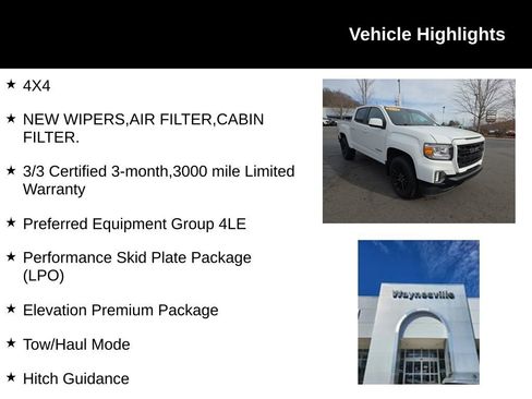 Used 2022 GMC Canyon Elevation w/ Elevation Premium Package image 2