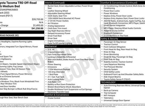 Used 2023 Toyota Tacoma TRD Off-Road image 47