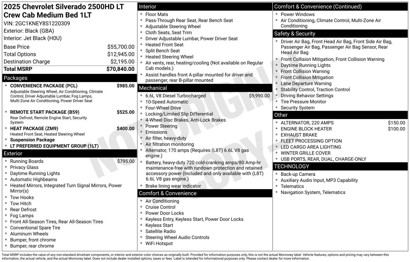 Used 2025 Chevrolet Silverado 2500 LT w/ Convenience Package AWD/4WD image 39