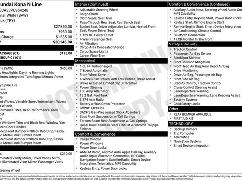 Used 2023 Hyundai Kona N Line w/ Cargo Package FWD image 6