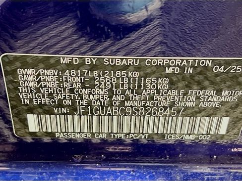 Certified 2025 Subaru Impreza 2.0i AWD/4WD image 25