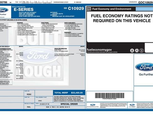 Used 2016 Ford E-450 and Econoline 450 Super Duty w/ Shuttle Bus Prep Package RWD image 34