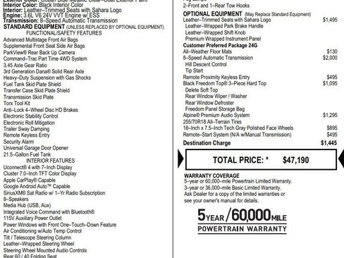 Used 2018 Jeep Wrangler Unlimited Sahara image 2