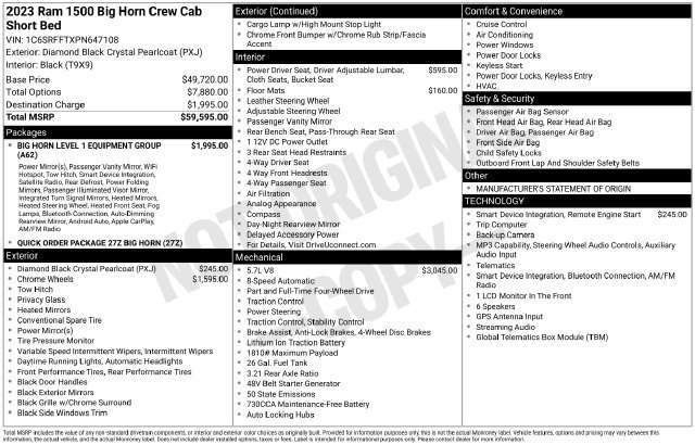 Used 2023 RAM 1500 Big Horn AWD/4WD image 2