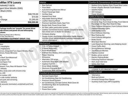 Certified 2024 Cadillac XT6 Luxury FWD image 37