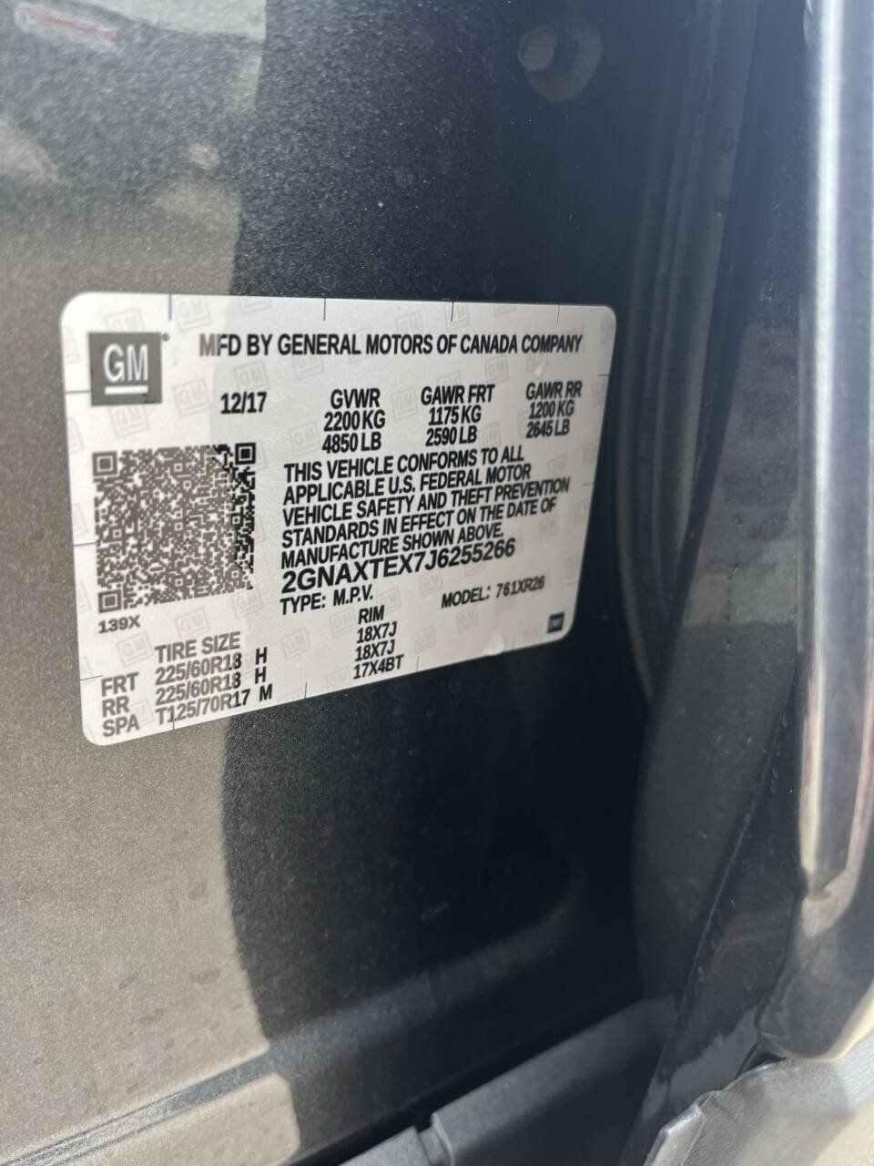 Used 2018 Chevrolet Equinox LT AWD/4WD image 11