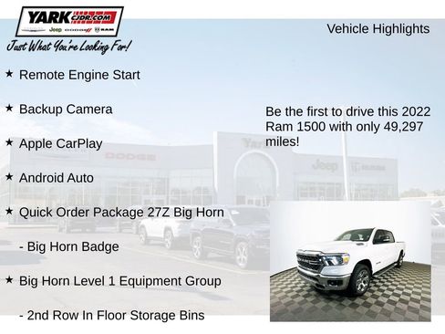 Certified 2022 RAM 1500 Big Horn AWD/4WD image 13