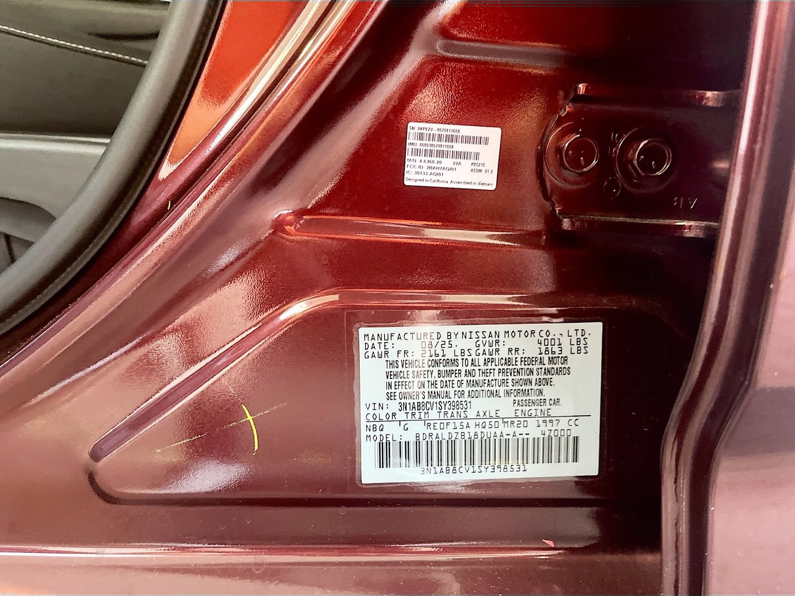 Used 2025 Nissan Sentra SV w/ All-Weather Package FWD image 29