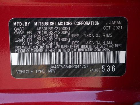 Used 2022 Mitsubishi Eclipse Cross LE AWD/4WD image 30