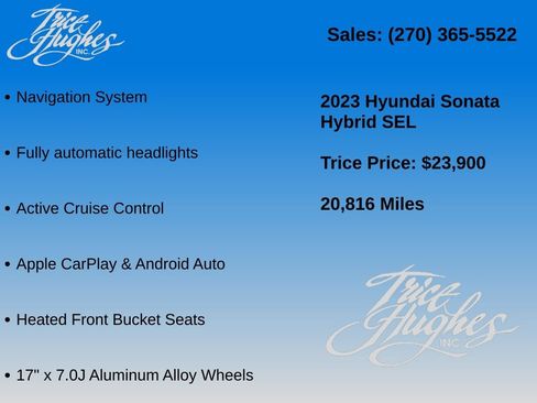 Used 2023 Hyundai Sonata SEL w/ Cargo Package FWD image 7