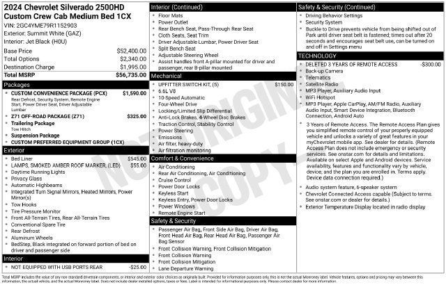 Used 2024 Chevrolet Silverado 2500 Custom w/ Custom Convenience Package AWD/4WD image 42