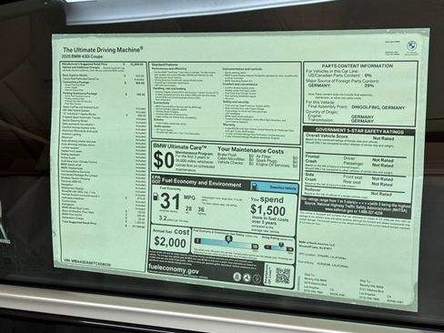 New 2026 BMW 430i Coupe w/ Parking Assistance Package image 29