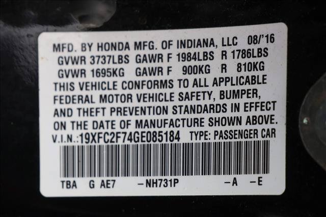 Used 2016 Honda Civic EX image 16