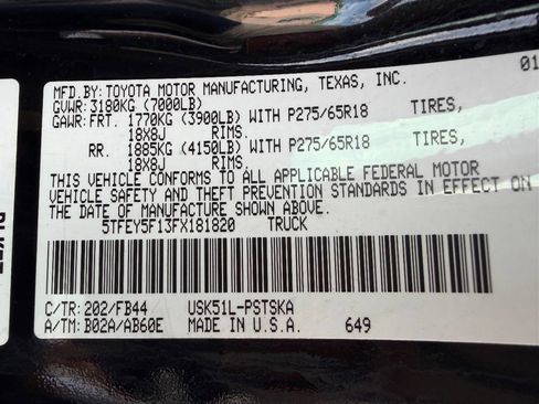 Used 2015 Toyota Tundra SR5 w/ TRD Off Road Package image 19