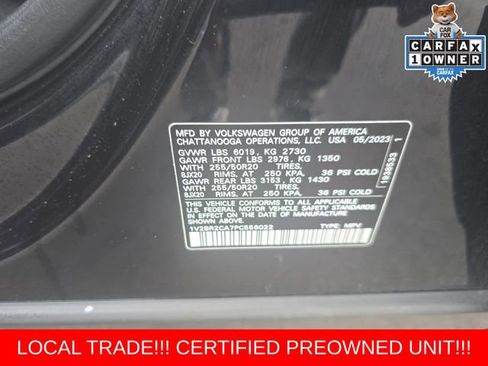 Used 2023 Volkswagen Atlas SEL AWD/4WD image 28