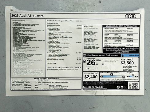New 2026 Audi A5 2.0T Premium Plus image 35