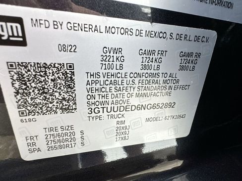 Used 2022 GMC Sierra 1500 SLT w/ SLT Premium Plus Package image 34