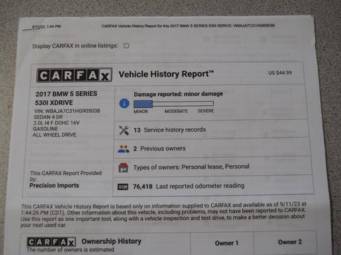 Used 2017 BMW 530i xDrive image 82