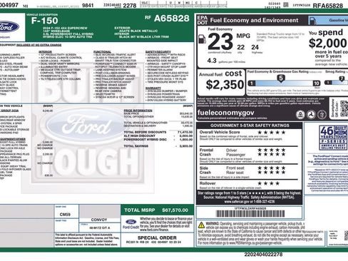 Certified 2024 Ford F150 XLT w/ Equipment Group 303A High AWD/4WD image 42