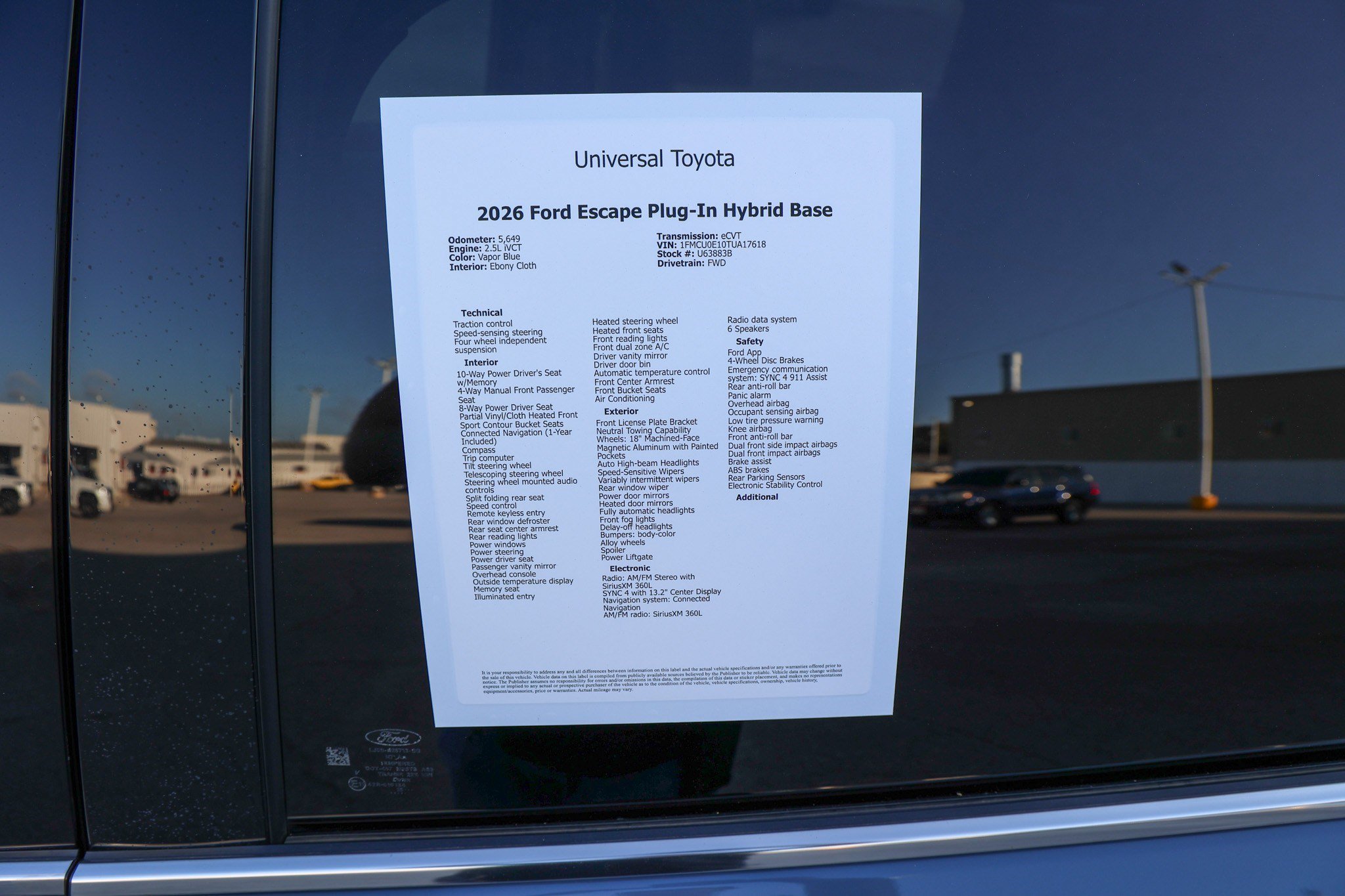Used 2026 Ford Escape SE FWD image 45