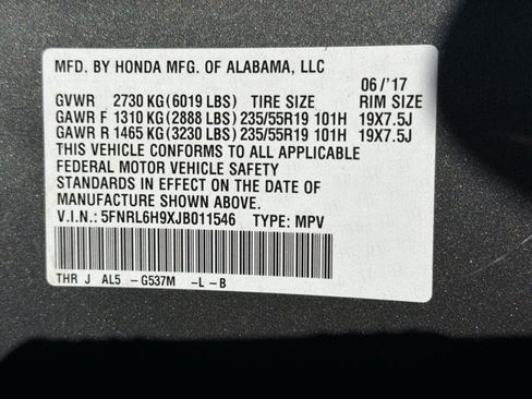 Used 2018 Honda Odyssey Elite image 24