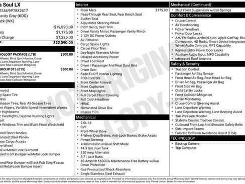 Used 2023 Kia Soul LX w/ Option Group 015 image 15