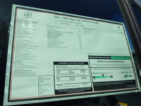 New 2025 Mercedes-Benz Sprinter 2500 image 16