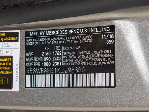 Used 2019 Mercedes-Benz C 300 4MATIC Sedan w/ Premium Package image 33