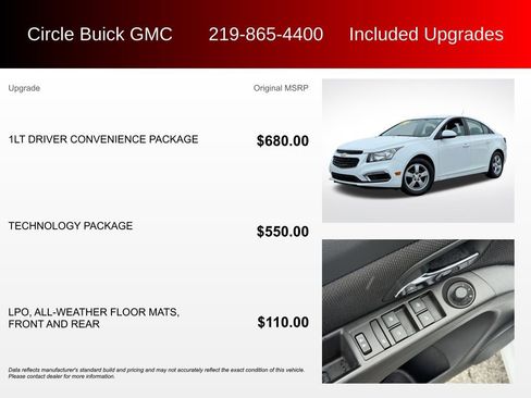 Used 2016 Chevrolet Cruze LT image 3