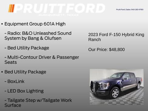 Used 2023 Ford F150 King Ranch w/ Equipment Group 601A High AWD/4WD image 13