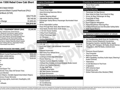 Used 2022 RAM 1500 Rebel w/ Rebel Level 1 Equipment Group AWD/4WD image 2