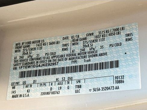 Used 2018 Ford F150 King Ranch w/ Max Trailer Tow Package image 26