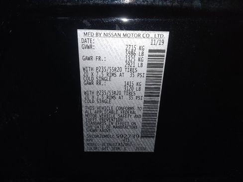 Used 2020 Nissan Pathfinder Platinum image 33