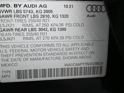 Used 2022 Audi SQ5 Prestige w/ Prestige Package AWD/4WD image 8